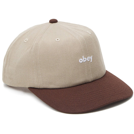 Obey Marshall 6 Panel Snapback Cap Irish Cream Multi