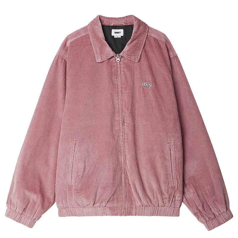 Obey Romes Cord Jacket Vintage Pink