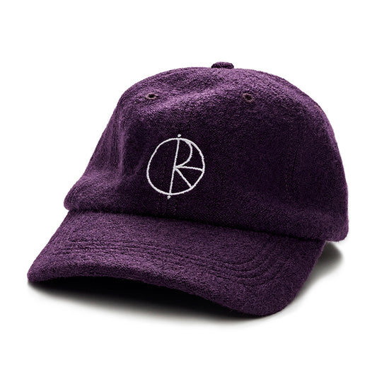 Polar Boiled Wool 6-Panel Cap Aubergine