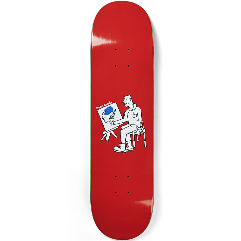 Polar Dane Brady Painter Skateboard Deck Red 8.0