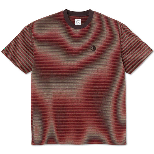 Polar Dizzy Stripe T-shirt Bordeaux
