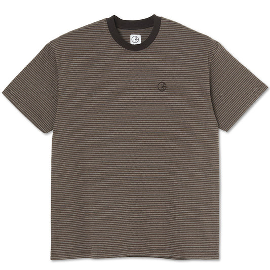 Polar Dizzy Stripe T-shirt Chocolate