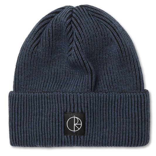 Polar Lines Merino Beanie Grey Blue