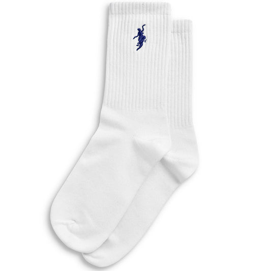 Polar No Comply Socks White/Blue