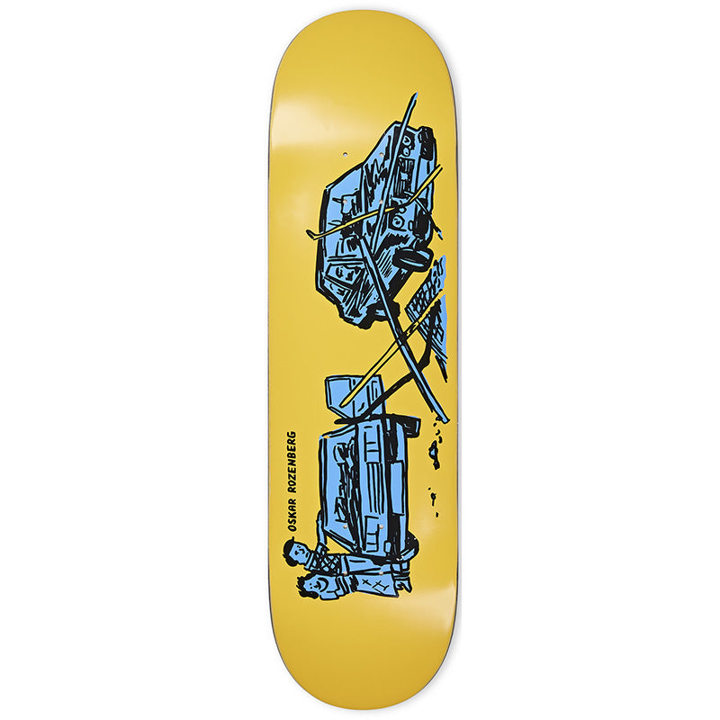 Polar Oskar Rozenberg Drivers License Skateboard Deck Yellow 8.375