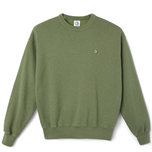 Polar Patch Crewneck Sweater Heather Green