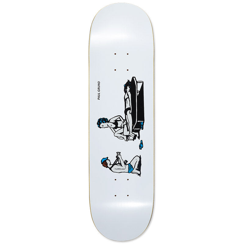 Polar Paul Grund Photographer Skateboard Deck White 8.125