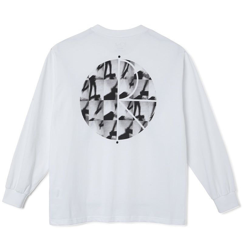 Polar Sequence Fill Logo Longsleeve T-Shirt White