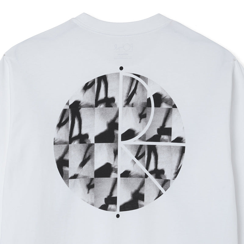 Polar Sequence Fill Logo Longsleeve T-Shirt White
