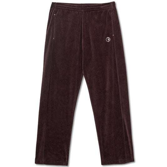 Polar Velour Track Pants Bordeaux