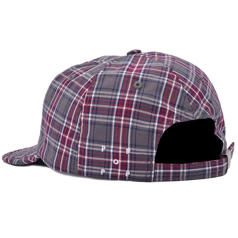 POP Checked Flexfoam Sixpanel Hat Grey Check