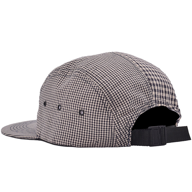 POP Five Panel Hat Black/White Gingham