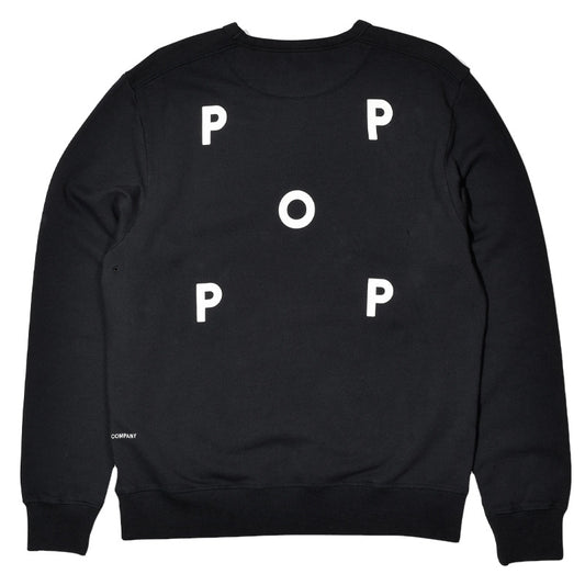 POP Logo Crewneck Sweater Sweat Black/White