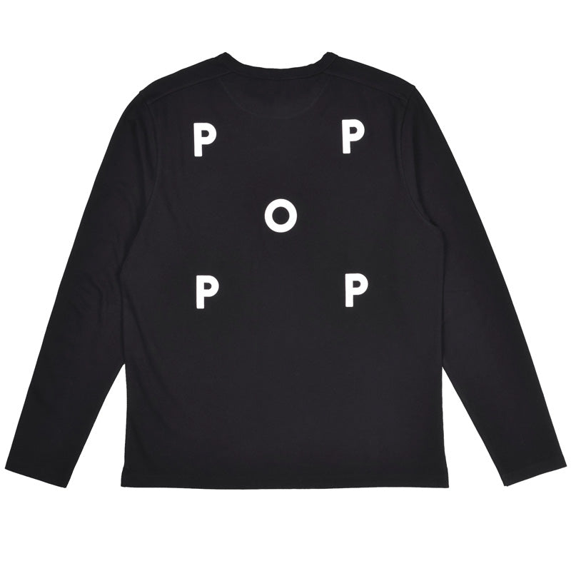 POP Logo Longsleeve T-Shirt Black/White