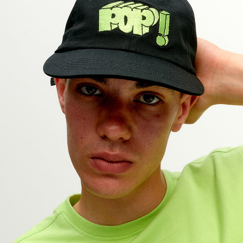 POP Right Yeah Sixpanel Hat Black