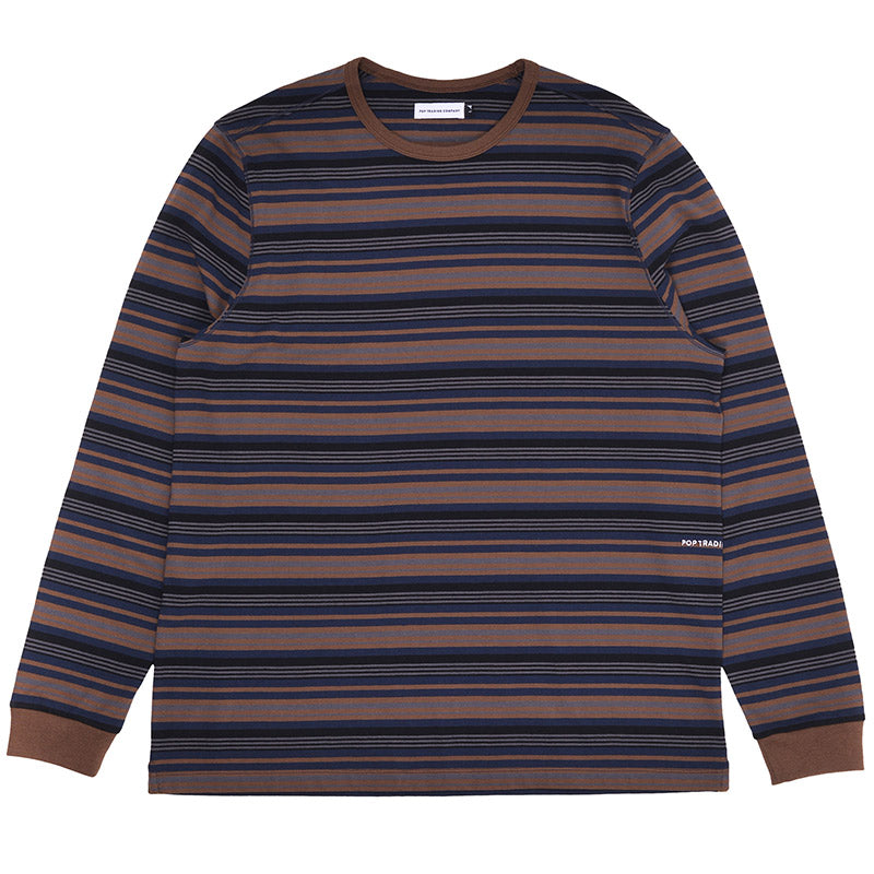POP Striped Longsleeve T-Shirt Rain Drum