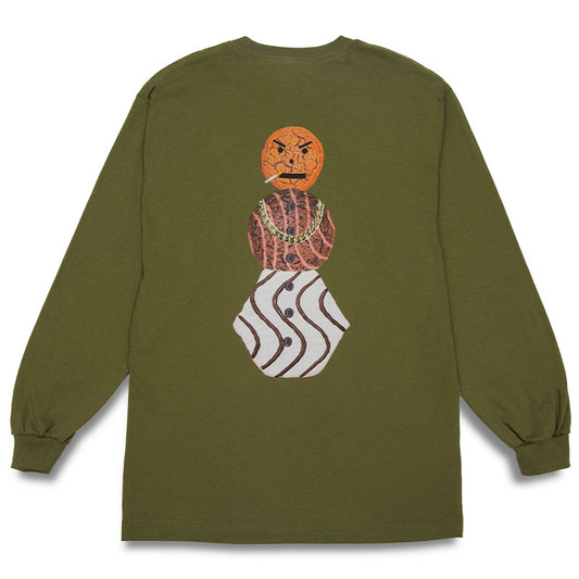 Quartersnacks Snackman Longsleeve T-Shirt Olive