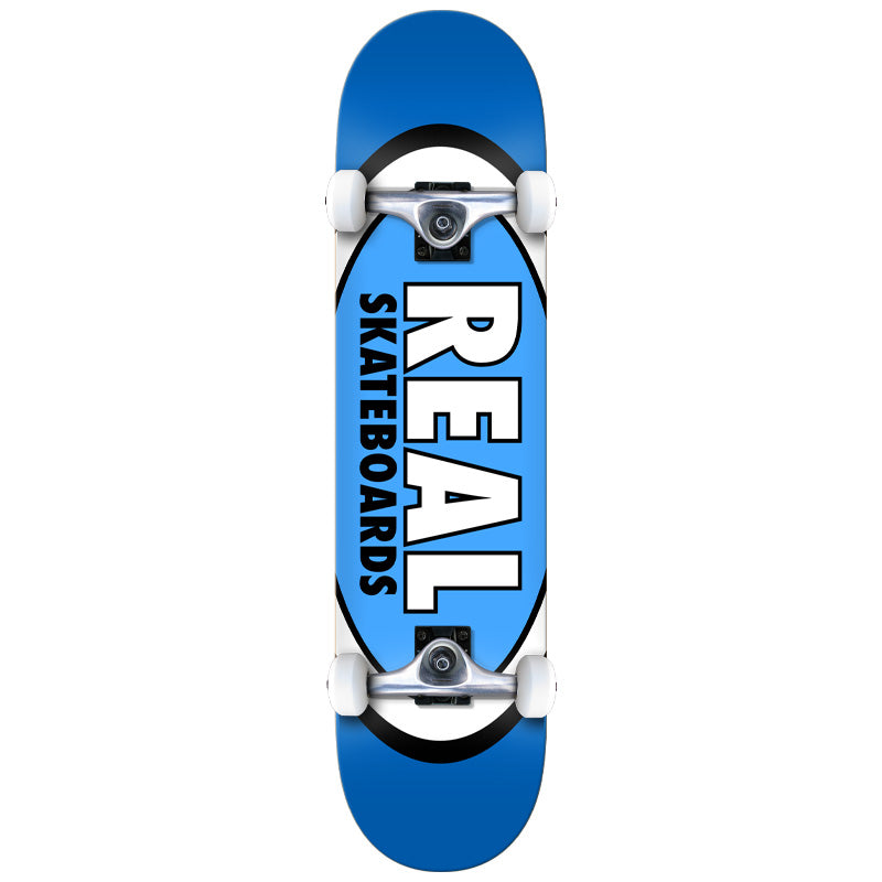 Real Classic Oval Blue MD Complete Skateboard 7.75