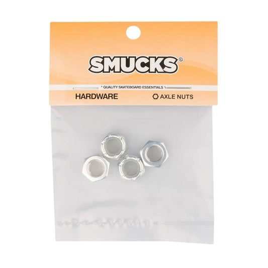 Smucks Axle Nuts Silver 4 Pack