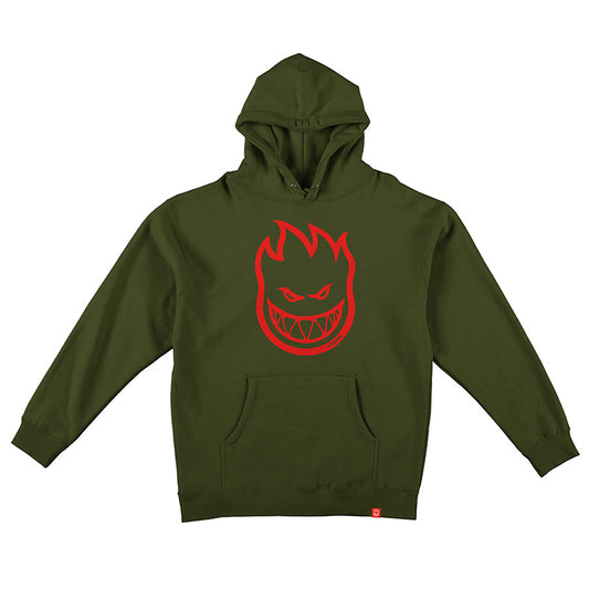 Spitfire Bighead Hoodie Army/Red
