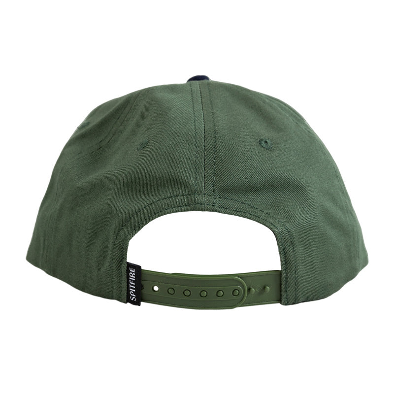 Spitfire Classic '87 Swirl Patch Snapback Cap Dark Green/Navy