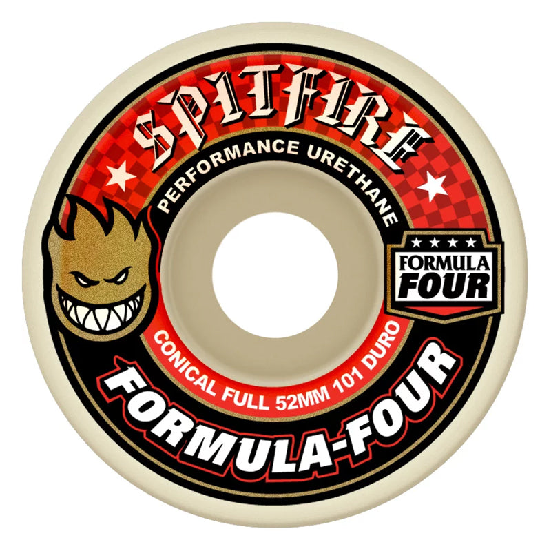 Spitfire Formula Four Conical Full Wheels 101D 52mm