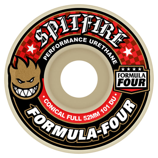 Spitfire Formula Four Conical Full Wheels 101D 54mm