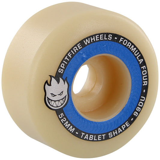 Spitfire Formula Four Tablets Wheels Natural 99D 52mm