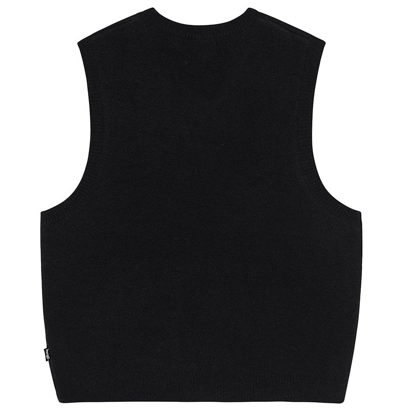 Stüssy Brushed Mohair Vest Black