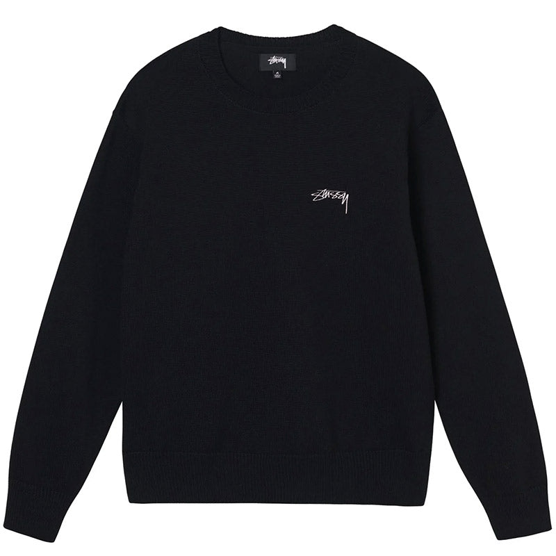 Stüssy Care Label Crewneck Sweater Black