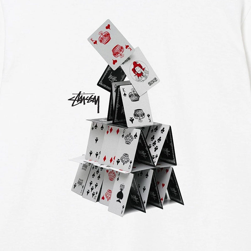 Stüssy House Of Cards T-Shirt White