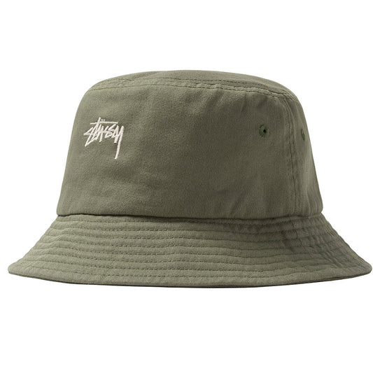 Stüssy Stock Bucket Hat Olive