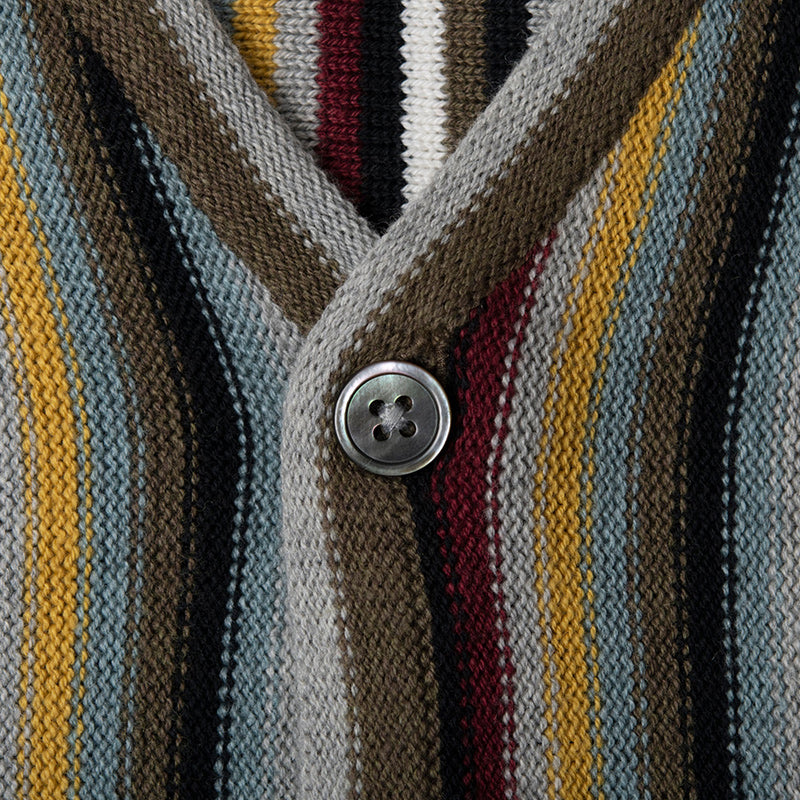 Stüssy Stripe Pattern Cardigan Multi