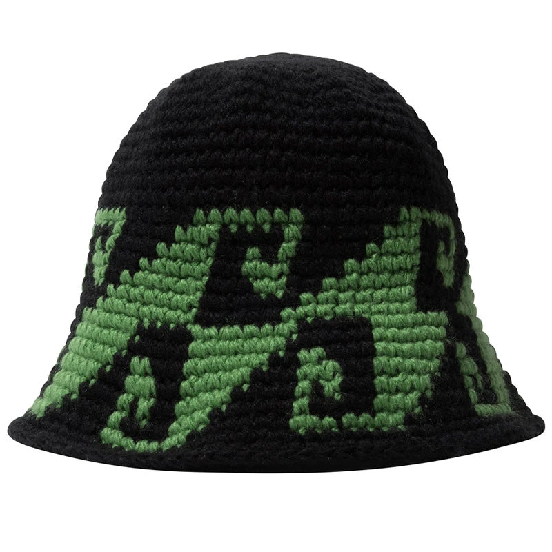 Stüssy Waves Knit Bucket Hat Black