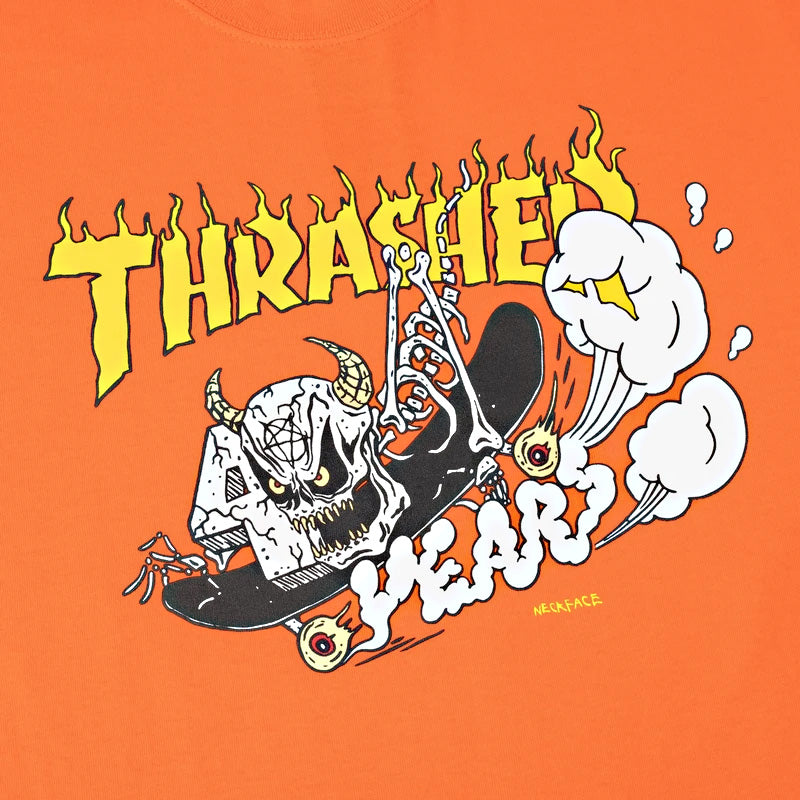 Thrasher 40 Years Neckface T-Shirt Orange