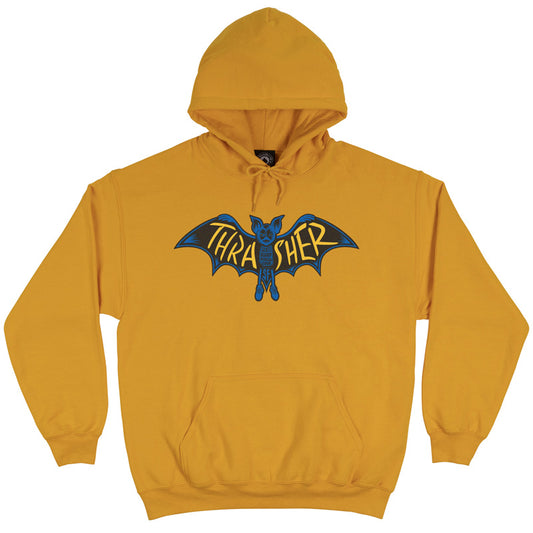 Thrasher Bat Hoodie Gold