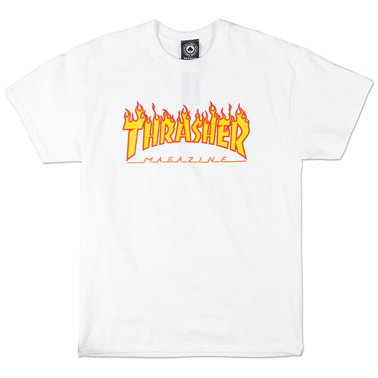 Thrasher Flame T-Shirt White