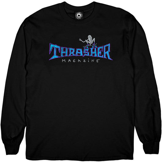 Thrasher Gonz Thumbs Up Longsleeve T-Shirt Black