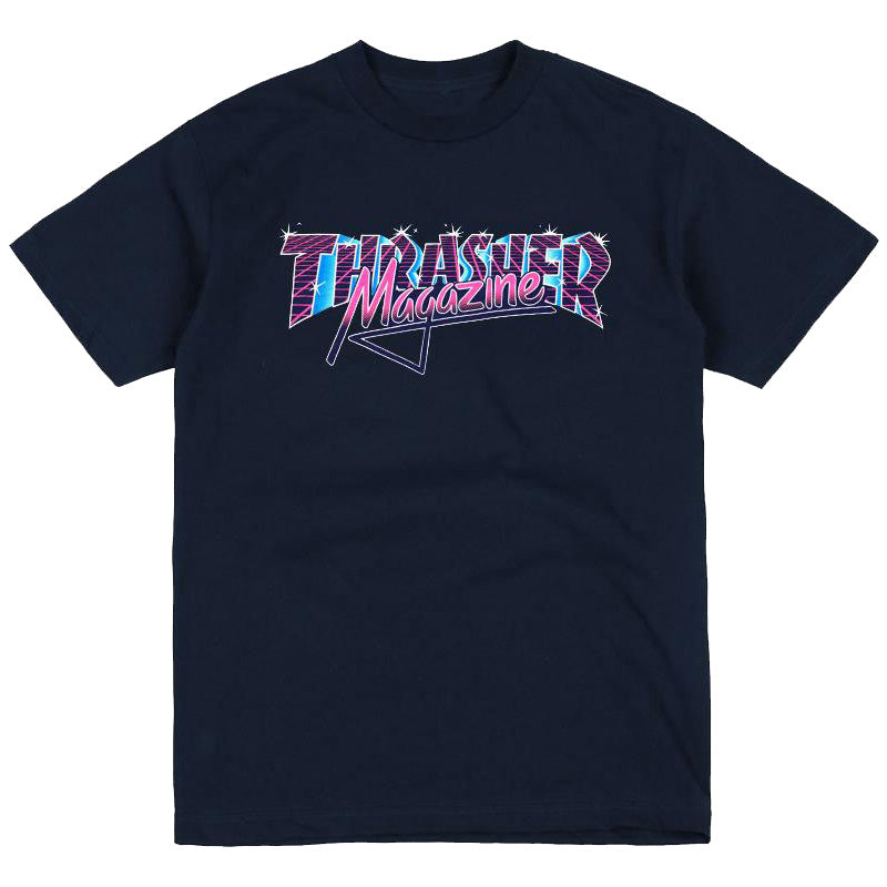 Thrasher Vice Logo T-shirt Navy Blue
