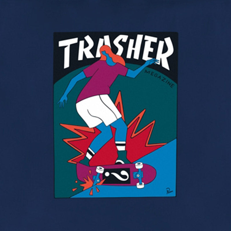 Thrasher x Parra Trasher Hurricane Crewneck Sweater Navy
