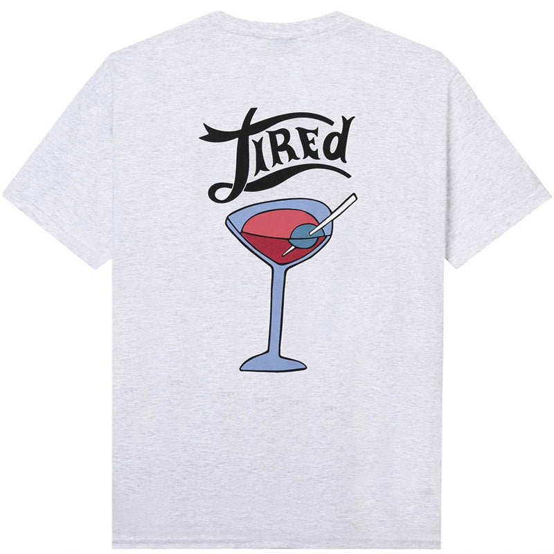 Tired Dirty Martini T-Shirt Heather Grey