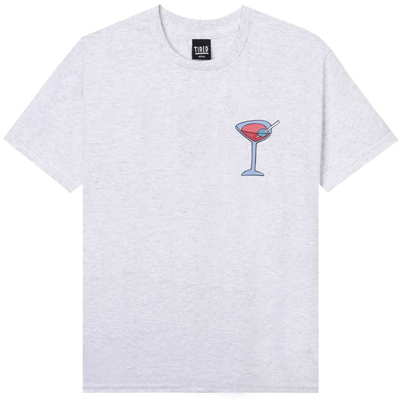 Tired Dirty Martini T-Shirt Heather Grey