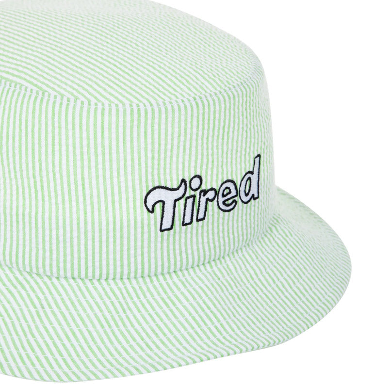 Tired Tilde Seersucker Bucket Hat Mint