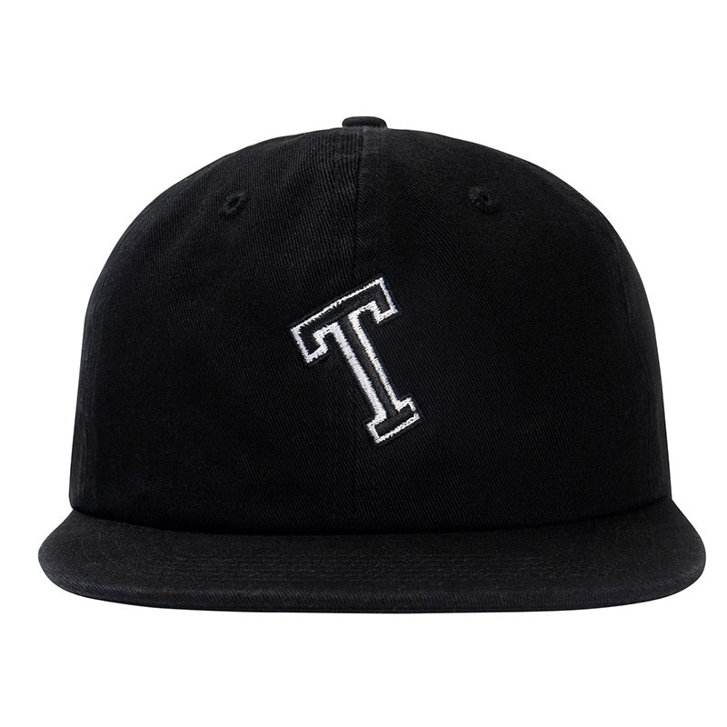 Tired Tilted T Cap Black