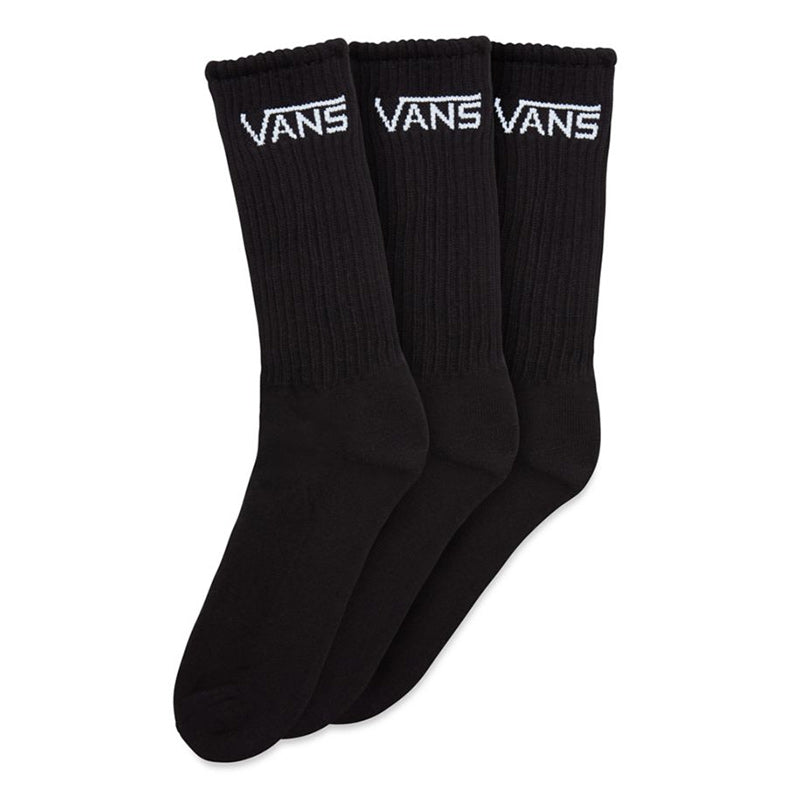 Vans Classic Crew Socks Black (3 pack)