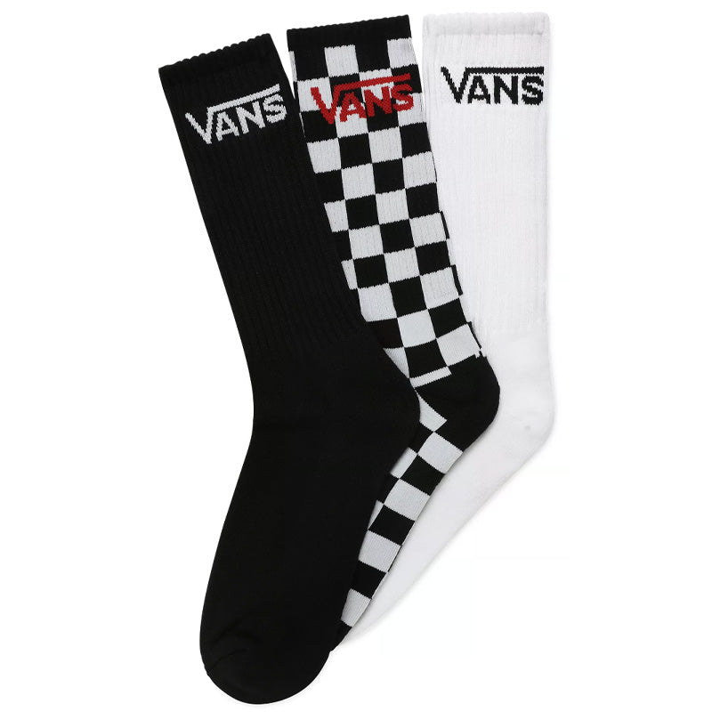 Vans Classic Crew Socks Black/Checkerboard